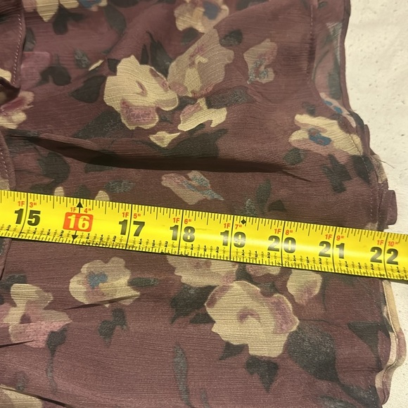 NWT Lauren Ralph Lauren Floral Crinkle Georgette Tiered Skirt - Picture 14 of 16